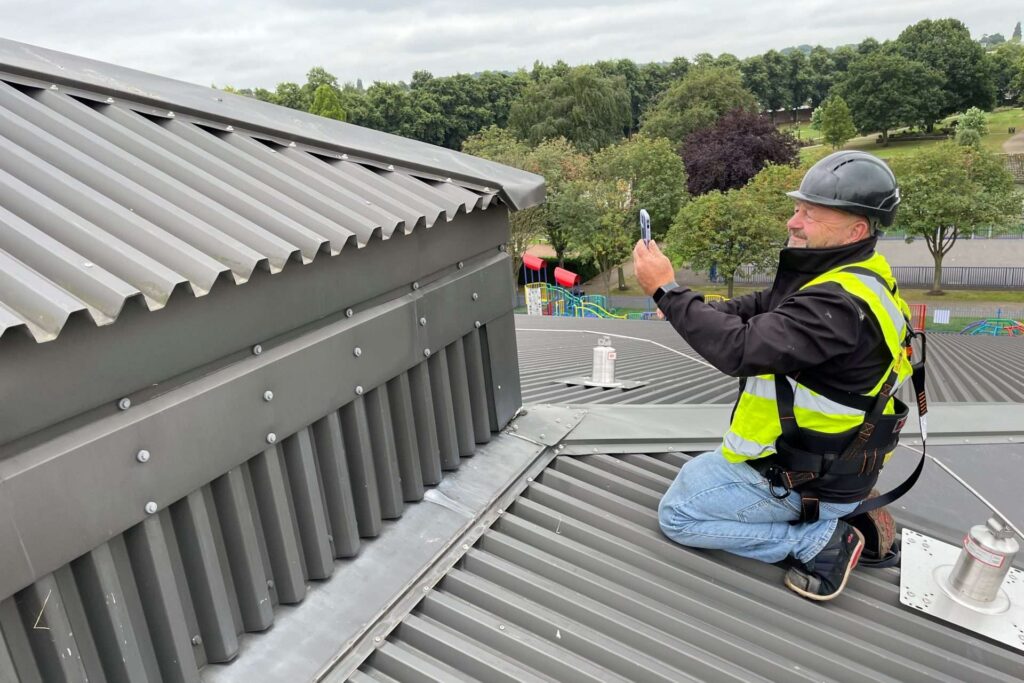 Wooden cladding installation